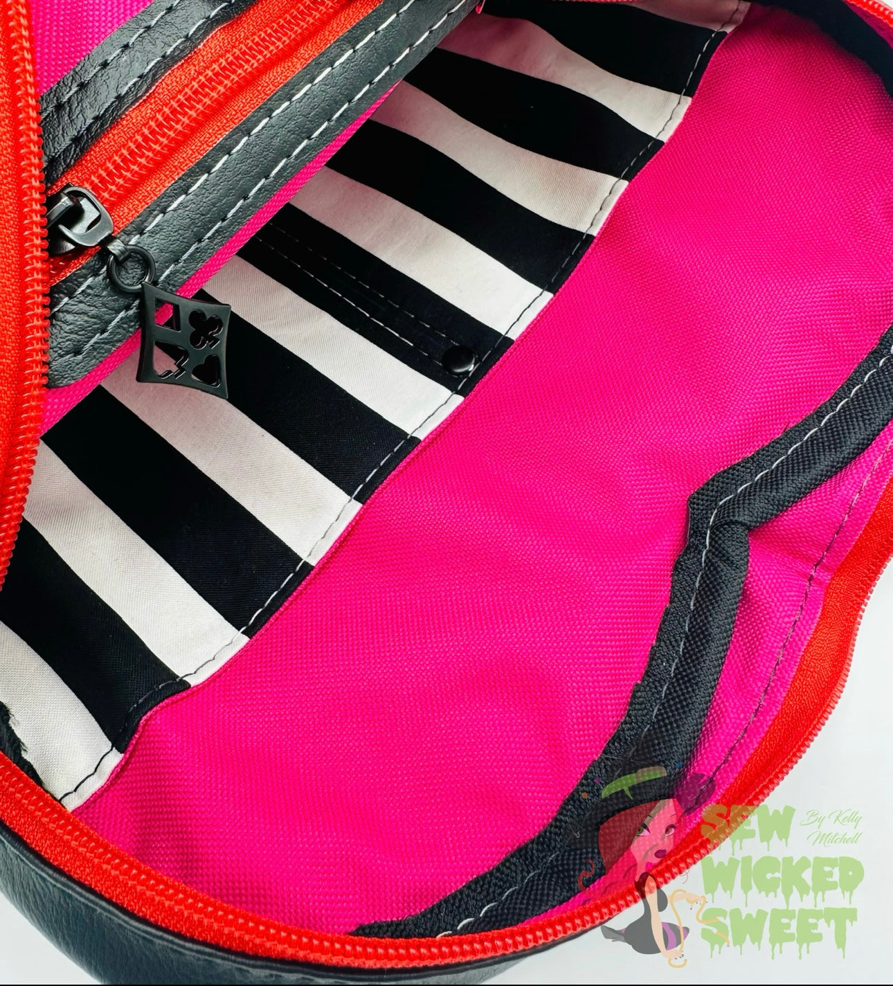 Queen of hearts heart shaped crossbody bag