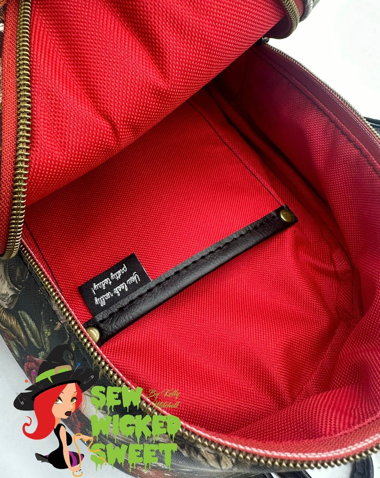 Witchy forest mini backpack