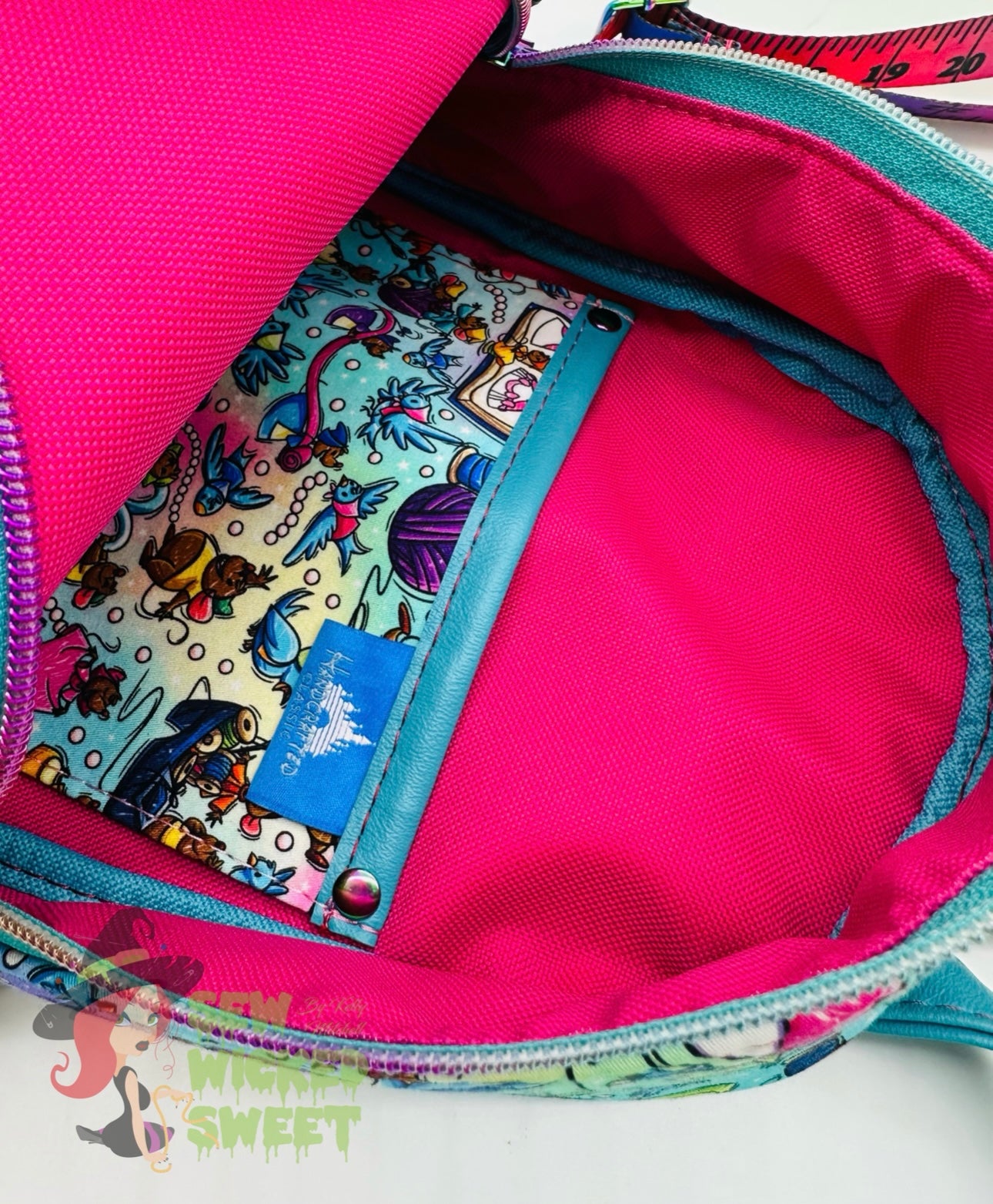 Sewing mice mini backpack