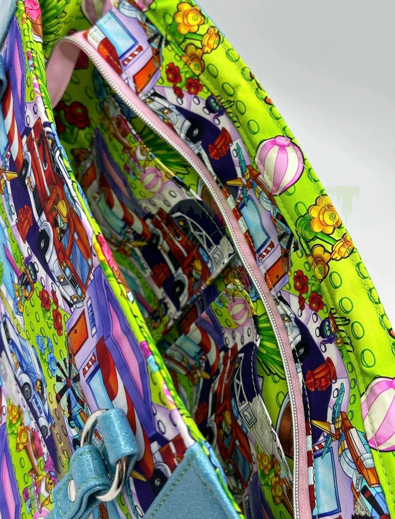 Building blocks tote/diaper bag