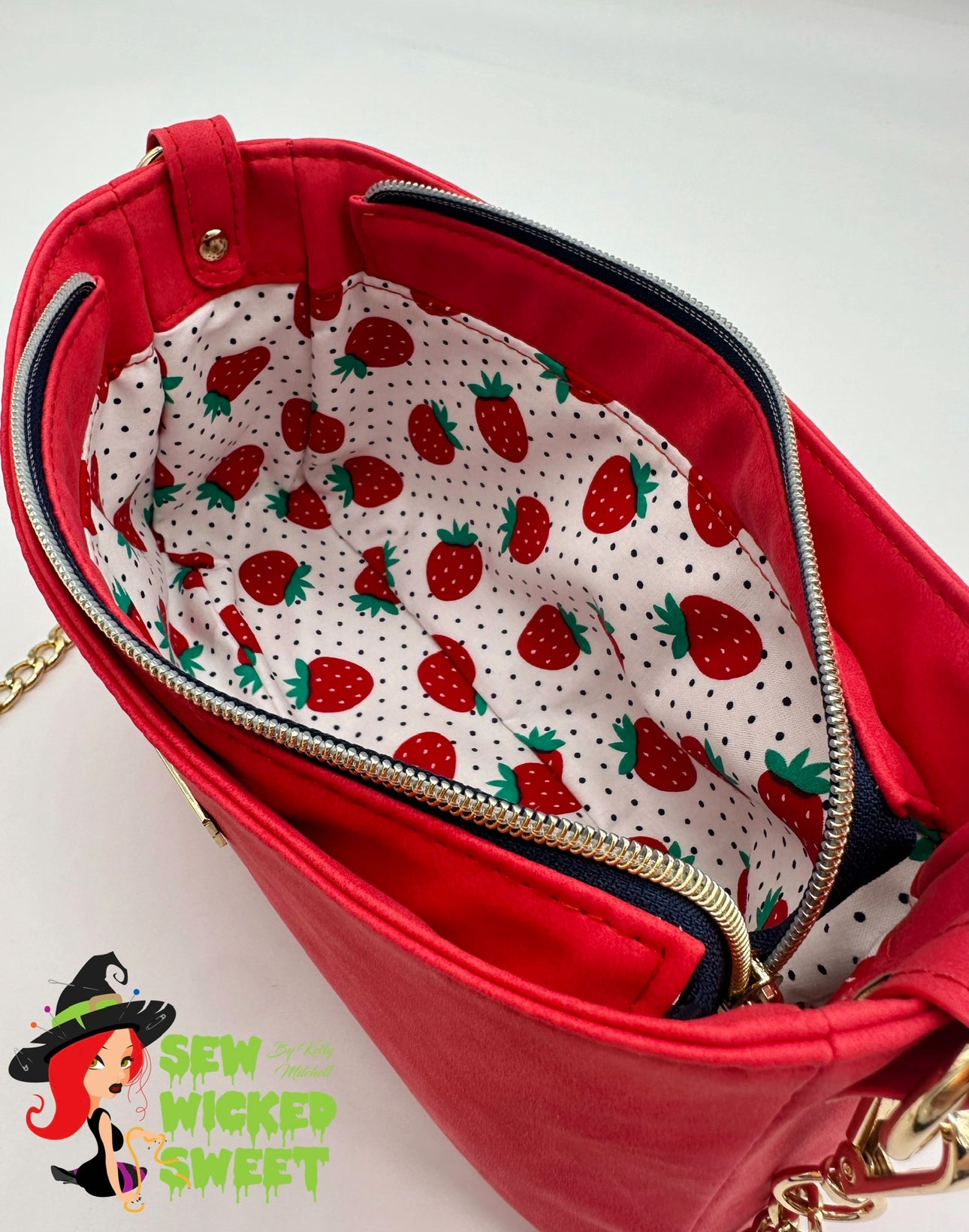 Strawberry fields crossbody/shoulder bag