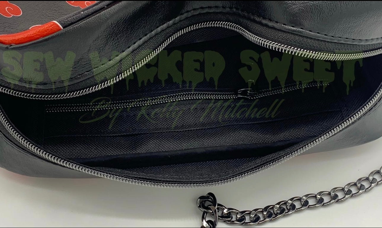 Red cloud crossbody bag