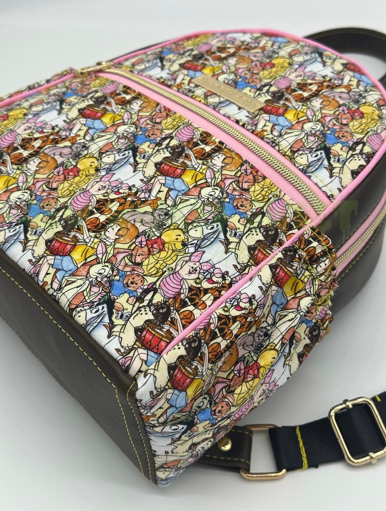 Yellow bear mini backpack