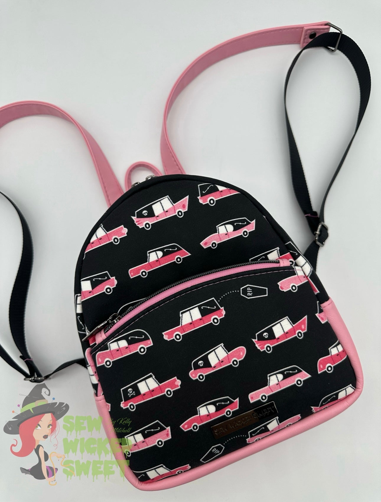 Pink Hearse mini backpack