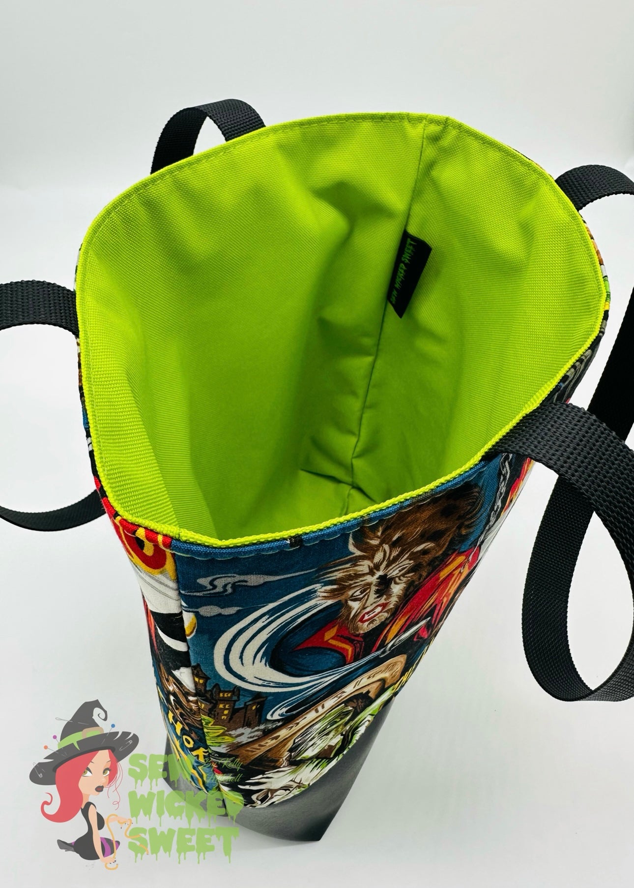 Movie monsters tote bag