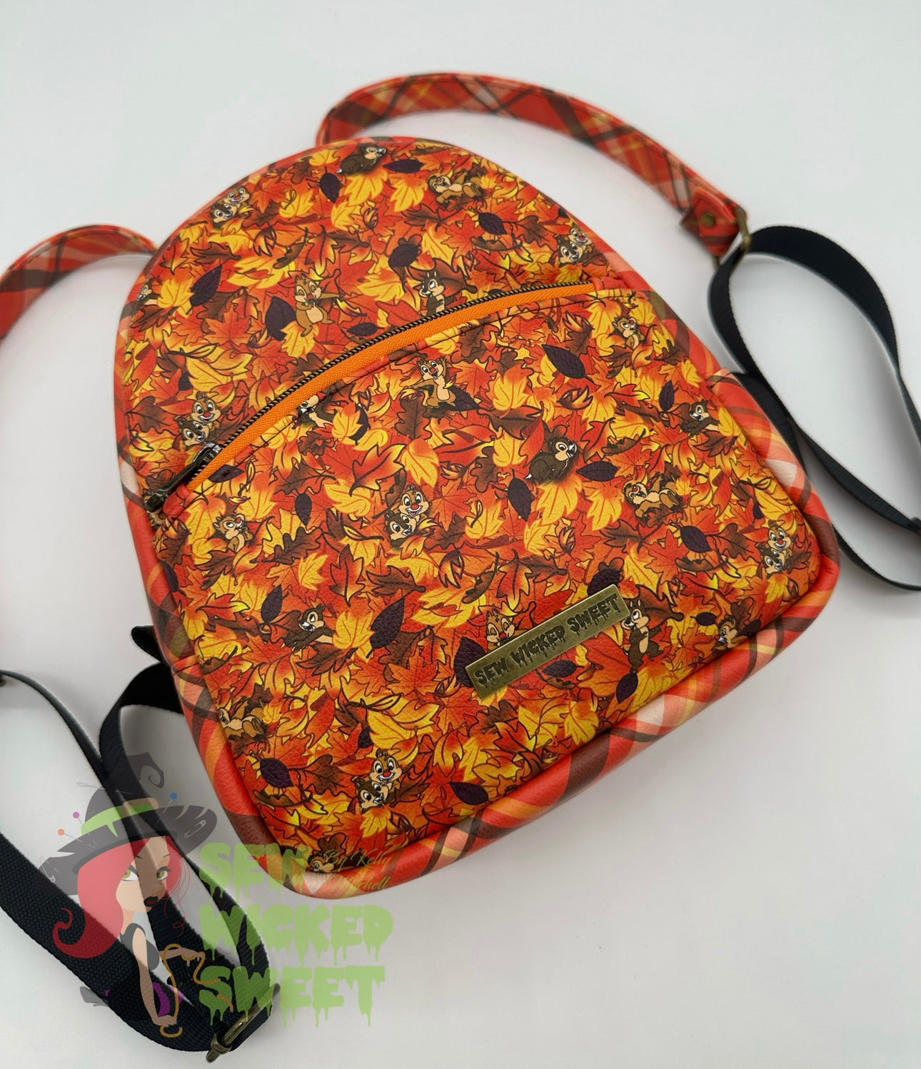 Chipmunks Autumn mini backpack