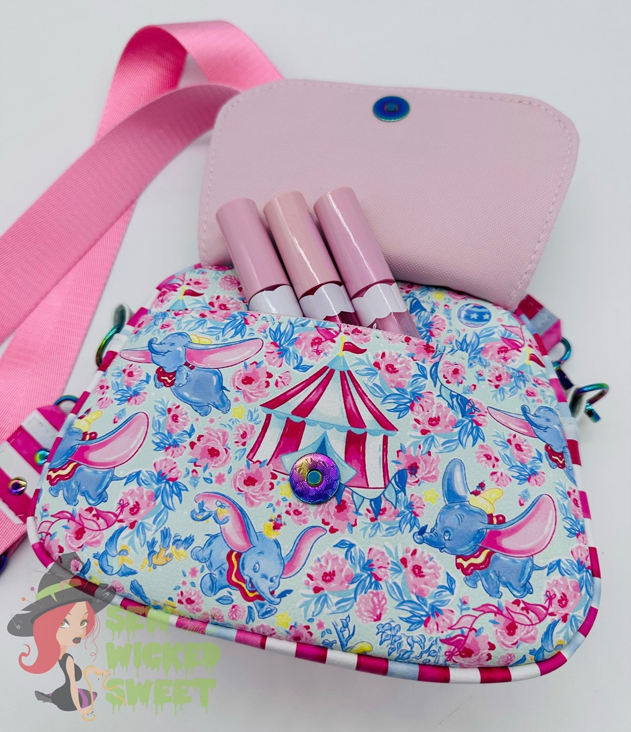 Flying Elephant Mini Crossbody Bag