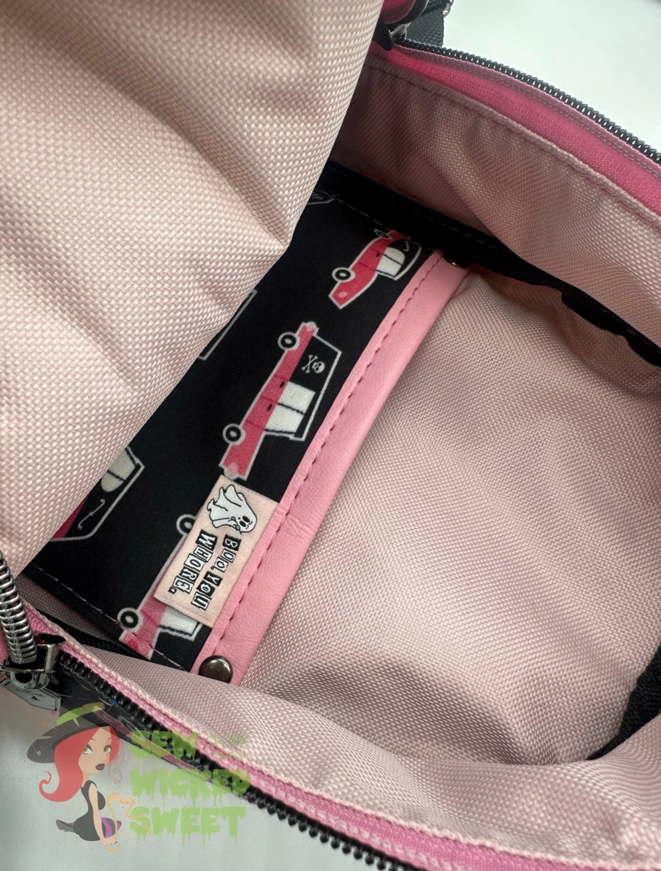 Pink Hearse mini backpack