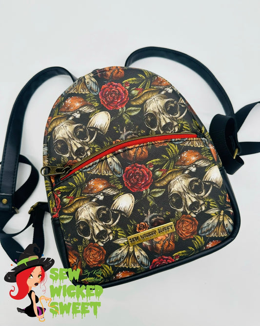 Witchy forest mini backpack