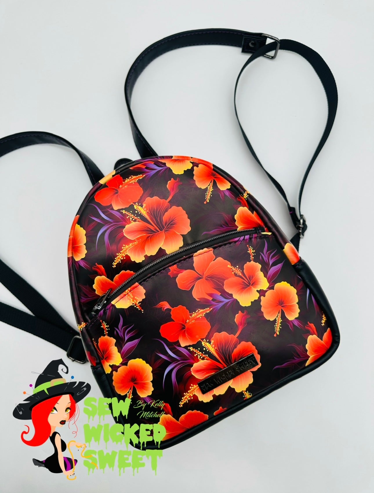 Hibiscus mini backpack