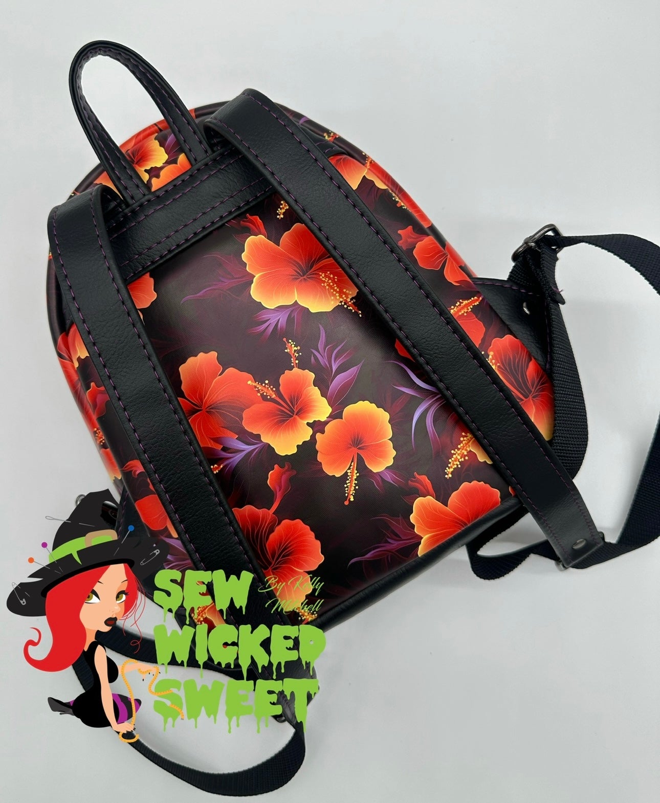 Hibiscus mini backpack