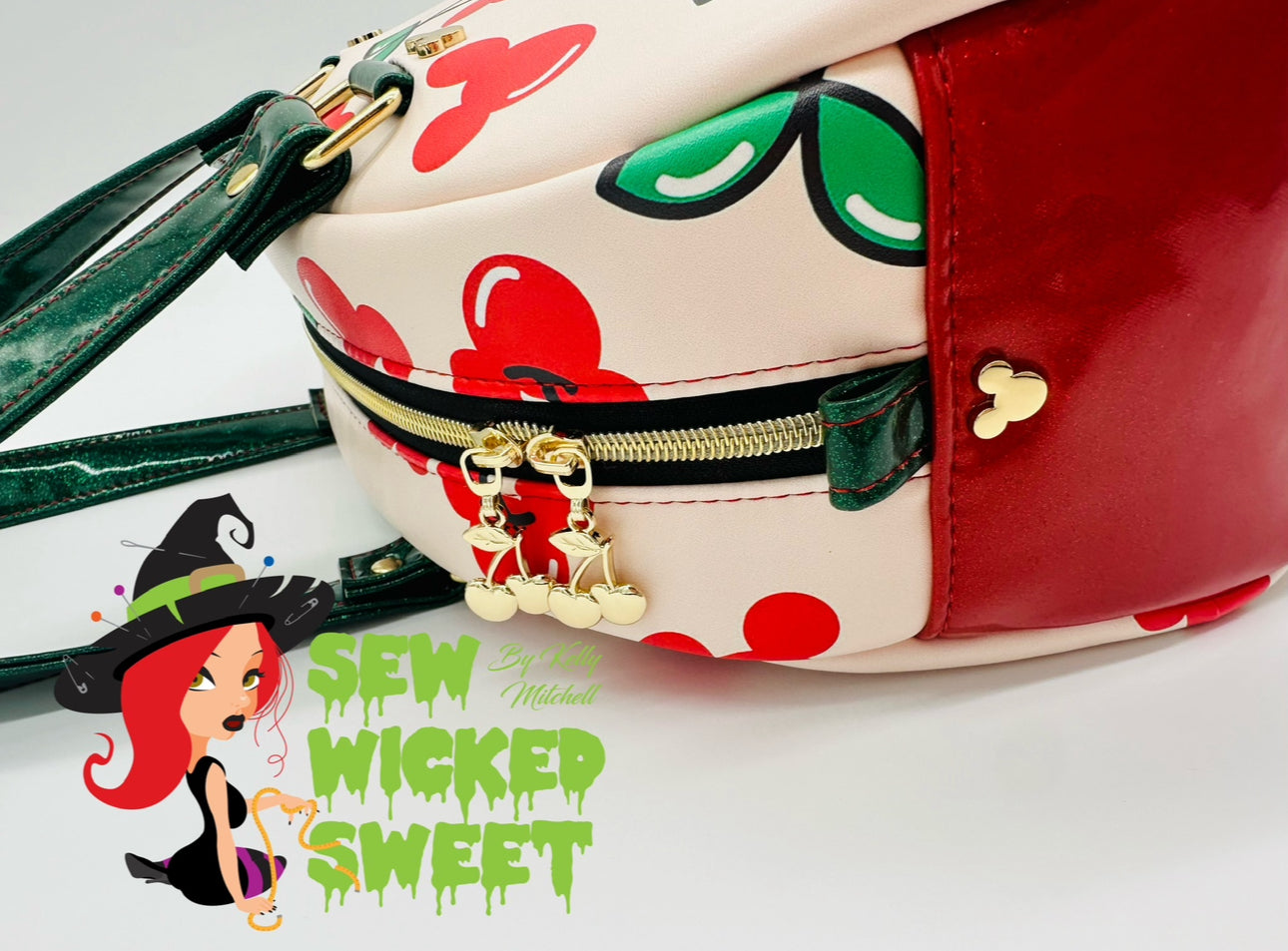 Mouse cherries bowler bag