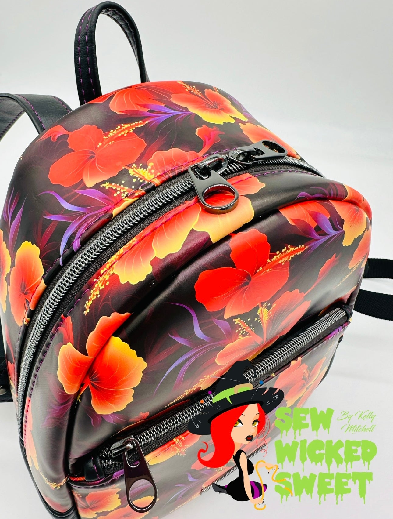 Hibiscus mini backpack