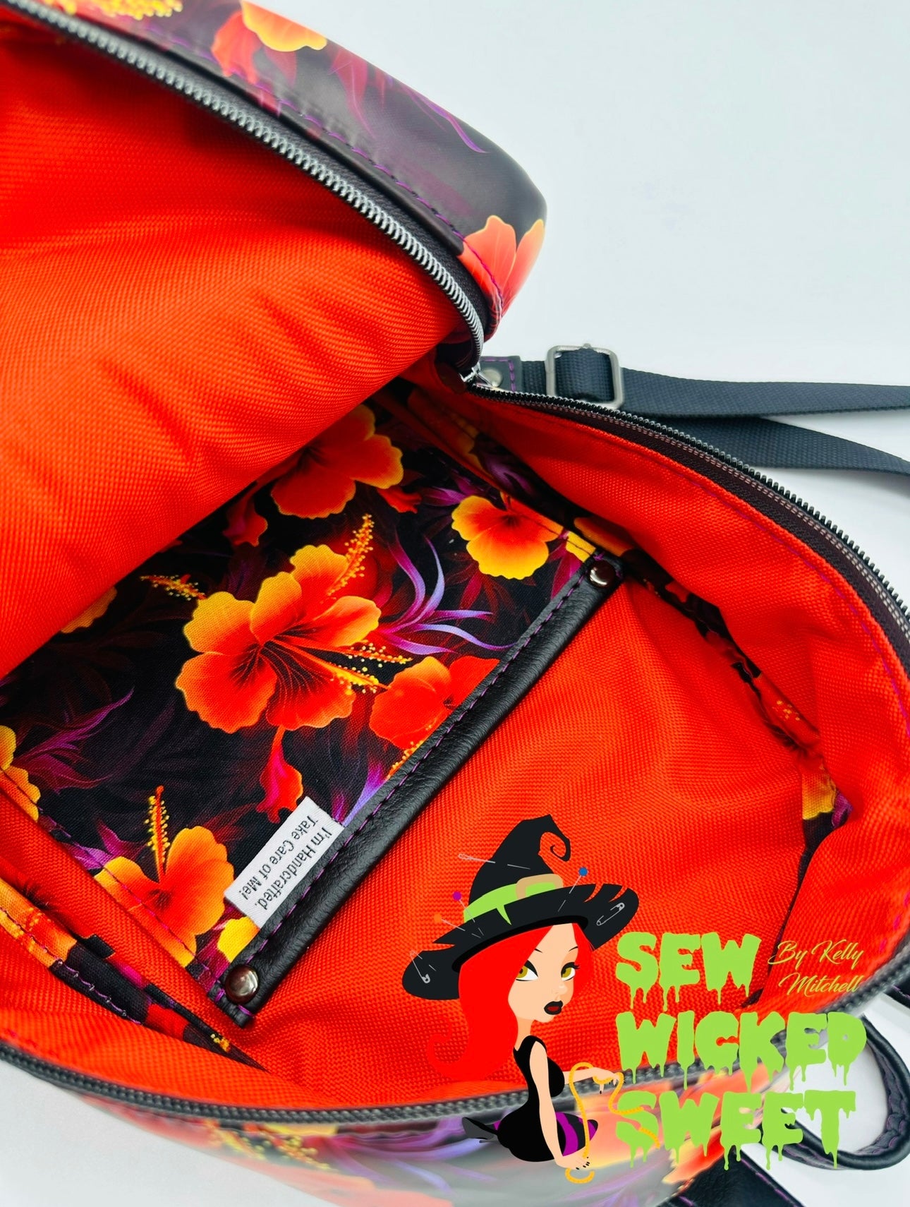 Hibiscus mini backpack