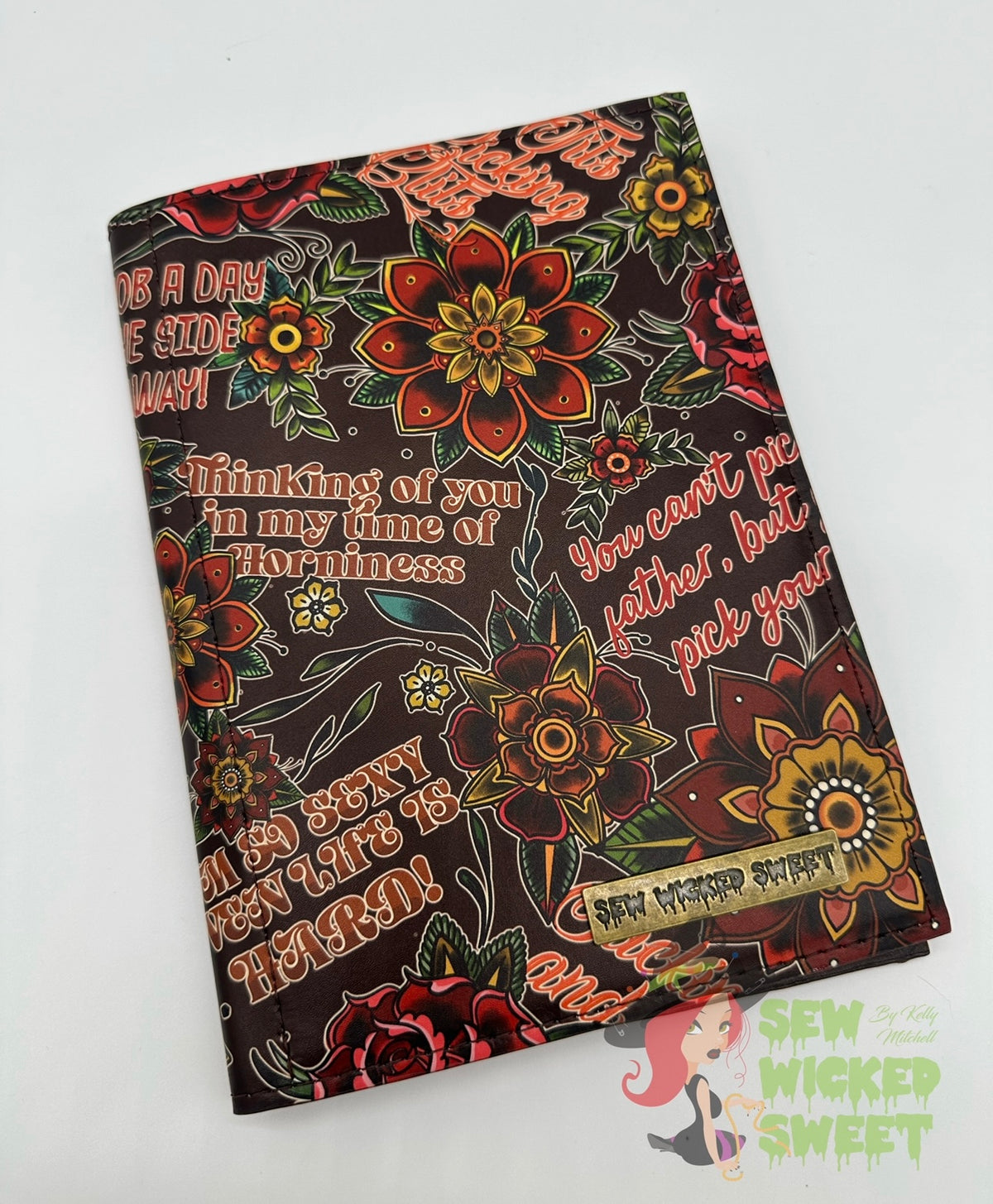 Sassy Floral Tats Notepad Holder