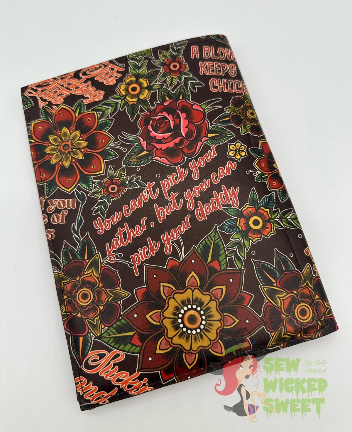 Sassy Floral Tats Notepad Holder