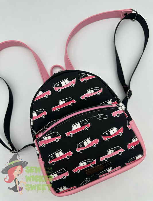 Pink Hearse mini backpack