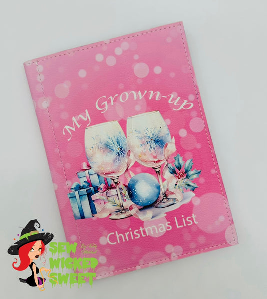 Pastel Christmas list notepad holder