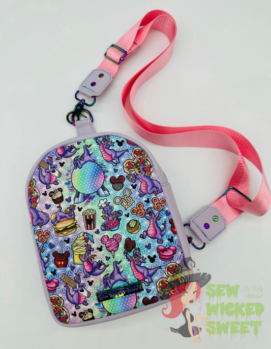Purple Dragon Sling Bag