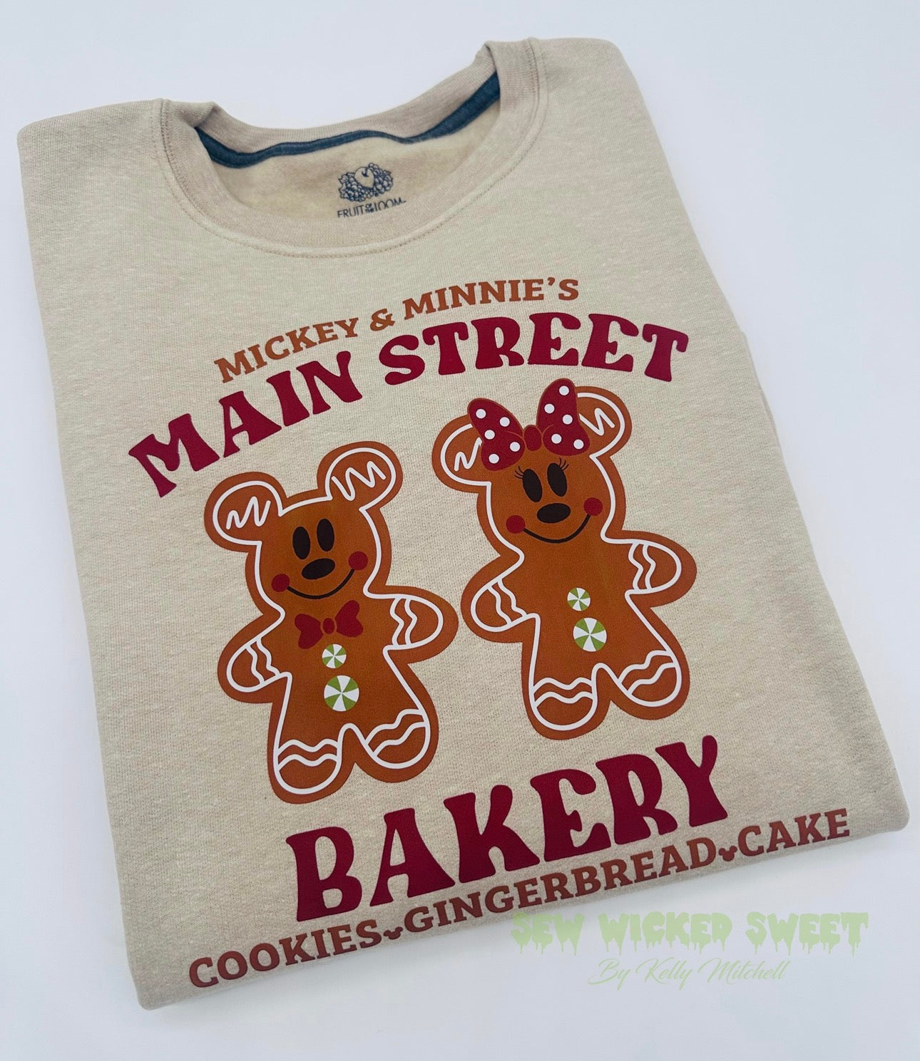 Gingerbread Couple Maroon Sweatshirt