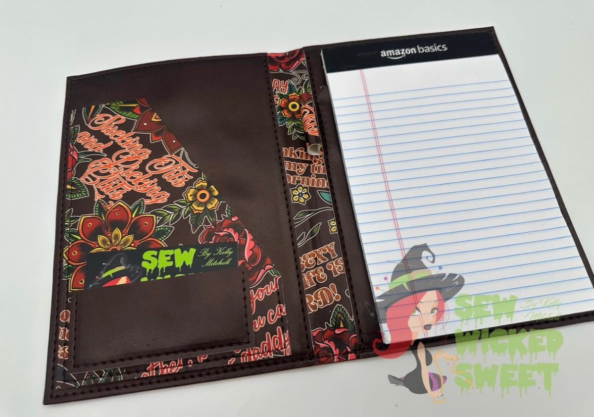 Sassy Floral Tats Notepad Holder