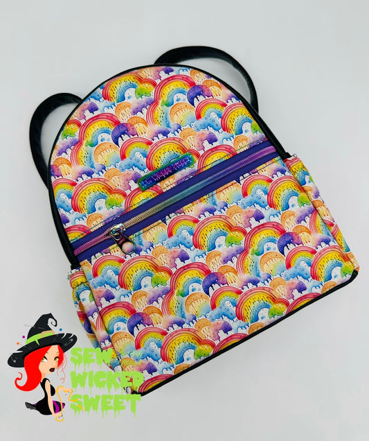 Rainbow mini backpack