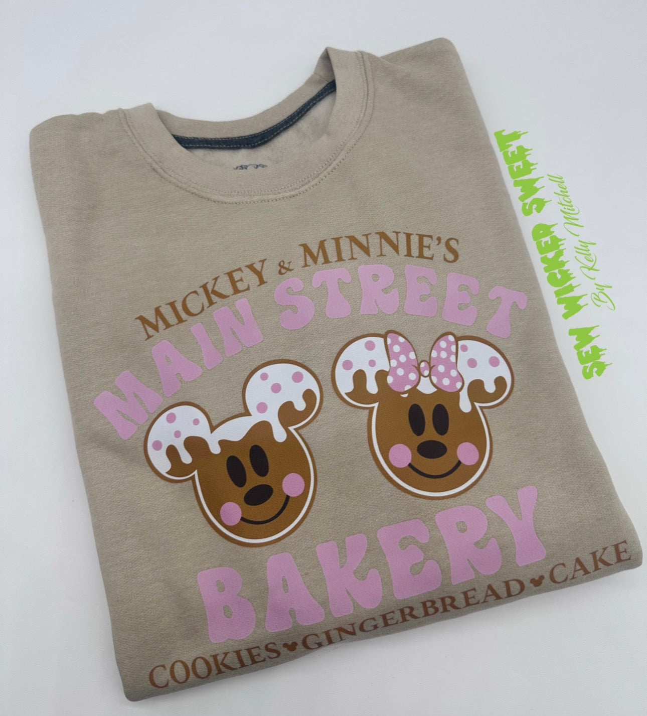 Gingerbread Couple Pink Sweatshirt