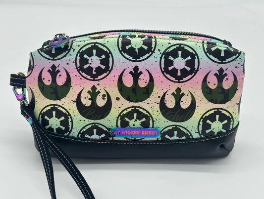 Good/bad guys wars wristlet