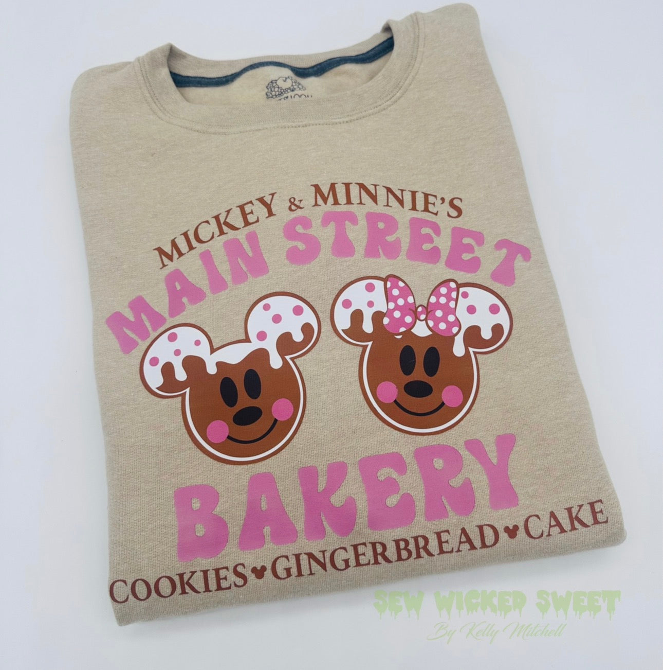Gingerbread Couple Pink Sweatshirt