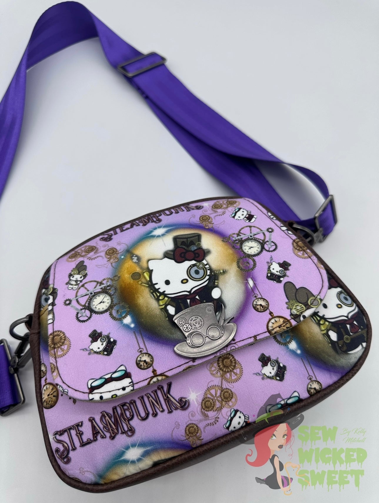 Steampunk Hello Kitty Crossbody