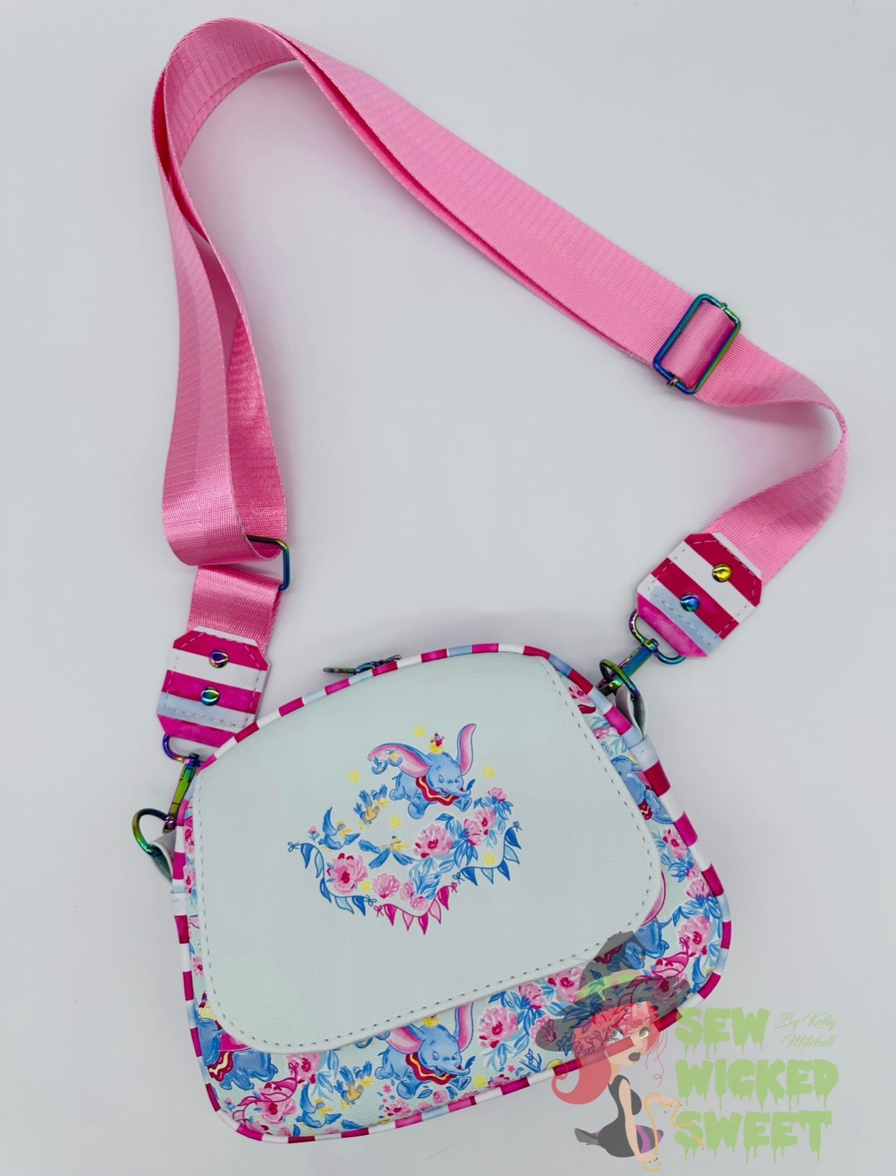 Flying Elephant Mini Crossbody Bag